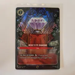 Disney Lorcana Devil’s Eye Diamond ENCHANTED Rare #218/204 Archazia’s Island NM - Image 1