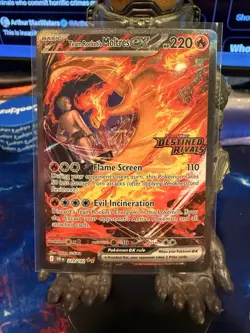 Pokemon TCG Team Rockets Moltres EX Destined Rivals Card 229/182 SIR Stamped - Image 1