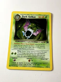 Dark Golbat 7/82 Team Rocket Holo Rare Pokemon Card Vintage WOTC 2000 - Image 1