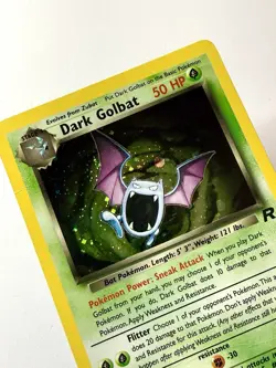 Dark Golbat 7/82 Team Rocket Holo Rare Pokemon Card Vintage WOTC 2000 - Image 2