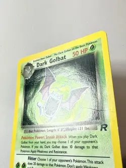 Dark Golbat 7/82 Team Rocket Holo Rare Pokemon Card Vintage WOTC 2000 - Image 4