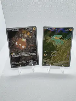 Pokemon Stunfisk & Electrike Illustration Rare Card Lot (2 Cards) NM - Image 1