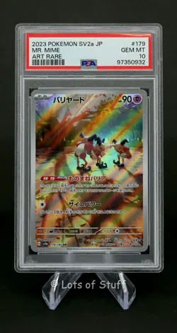 PSA 10 GEM MINT Japanese Mr. Mime Art Rare Pokemon Card 151 sv2a 179/165 -32 - Image 1