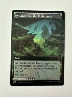MTG Agadeem, the Undercrypt Agadeem's Awakening Borderless Foil NM - Image 1