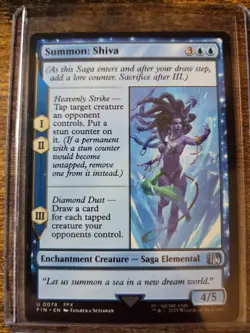 Magic: The Gathering Final Fantasy Summon Shiva U #0078 FFX MTG - Image 1