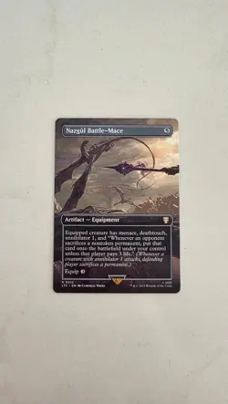MTG Nazgul Battle-Mace (LTC - R 0510) - Borderless - Non Foil NM - Image 1