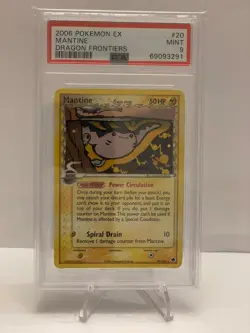 2006 POKEMON EX DRAGON FRONTIERS #20 MANTINE PSA 9 DELTA SPECIES RARE - Image 1