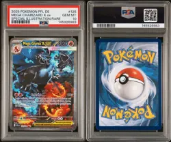 2025 Pokemon Fatale Flammen Mega Glurak X Ex PSA 10 Gem Mint #125 Deutsch - Image 1