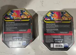 Pokemon Mega Evolution Charizard EX X + Y Tins - New & Sealed (2x tins) - Image 2