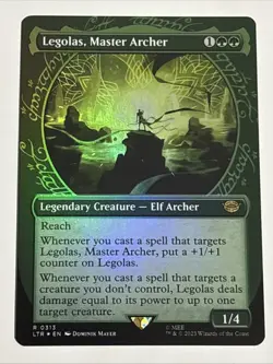 MTG Lord of the Rings Legolas, Master Archer Showcase Foil 0313 NM Rare - Image 1