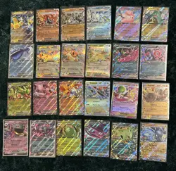 Pokemon TCG Lot Of 24 Ex Cards Near Mint Mewtwo Eevee Pikachu Leafeon - Image 1