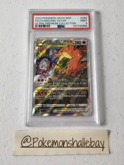 Charizard V Star SWSH 262 - Black Star Promo *PSA 9 - MINT* Pokemon Card - Image 1