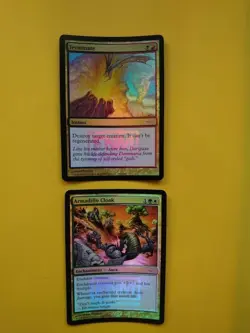Terminate & Armadillo Cloak DCI FOIL PROMO LP or better MTG 2 Card. - Image 1
