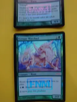 Krosan Warchief & Arrogant Wurm DCI FOIL PROMO LP or better MTG 2 cards - Image 2