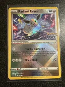 Pokemon TCG Radiant Eevee SWSH230 Sword & Shield Promo Card Near Mint Condition - Image 1