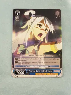 WeiB (Weiss) Schwarz Card Konosuba Sacred Turn Undead Aqua R - Image 1