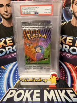 2000 Pokemon Gym Challenge Sabrina Sealed Booster Pack PSA 8 - Image 1