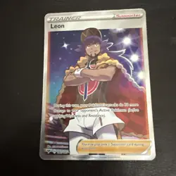 Leon 182/185 Ultra Rare Vivid Voltage Full Art Pokemon TCG Card NM - Image 2