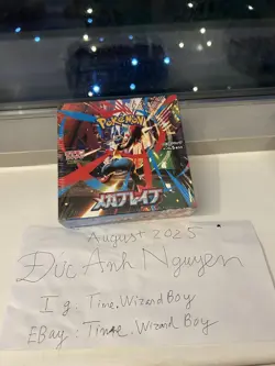 Pokemon Japanese MEGA Brave Booster Box (30 Packs) - Sealed with shrinks IN HAND - Image 2