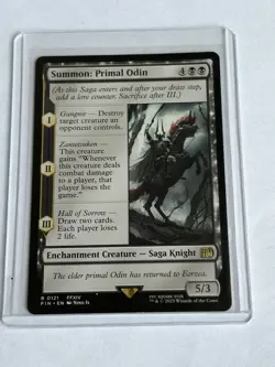 Summon: Primal Odin - Final Fantasy (FIN) - MTG Regular Card #121 - Rare - Image 2