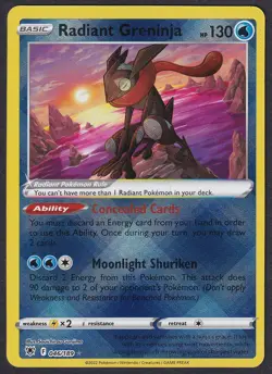 Pokemon Radiant Greninja 046/189 Holo Astral Radiance - Image 1