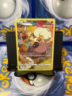 Pokemon TCG Rockruff TG07/TG30 Silver Tempest Trainer Gallery Full Art Rare - Image 1
