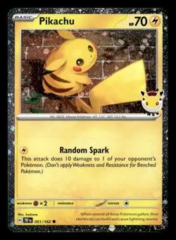 Pokemon Pikachu (Pokemon Day 2026) #051/162 tcg Near Mint or Better - Image 1