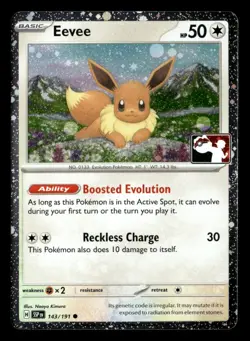 Pokemon Eevee #143/191 tcg Near Mint or Better - Image 1