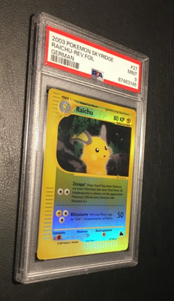 Raichu Reverse Holo | Skyridge | PSA 9 Mint | German | Pokemon - Image 3