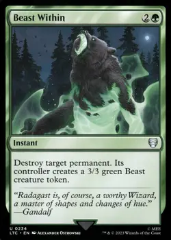 Beast Within U Commander: The Lord of the Rings: Tales of Middle-earth 234 NM - Image 1