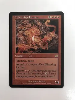 Blistering Firecat MTG Magic the Gathering Card LP Lightly Played Onslaught - Image 1