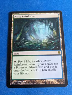 Misty Rainforest 1x MtG Zendikar SP/NM **See Pictures!** - Image 1