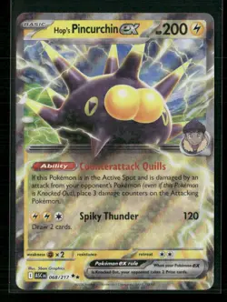Hop's Pincurchin ex 068/217 Double Rare ME: Ascended Heroes Pokemon Near Mint - Image 1