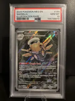 PSA 10 💎 GEM MINT Pokemon Mega Evolutions Shedinja Illustration Rare #144/132 - Image 1