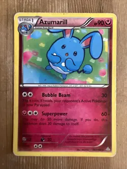 Pokemon TCG Azumarill Primal Clash 103/160 Regular Rare DMG - Image 1