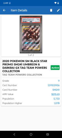 2020 Pokemon Sun & Moon Black Star Promo Umbreon & Darkrai GX SM241 PSA 9 - Image 4
