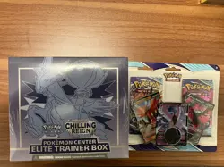 Pokemon Center Edition Chilling Reign Elite Trainer Box With Error Blister Pack 820650809712 - Image 1