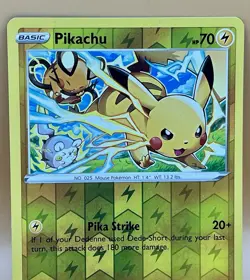 Pikachu 049/195 – Silver Tempest (Reverse Holo) - LP+ - 2022 Pokemon TCG - Image 2