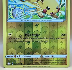 Pikachu 049/195 – Silver Tempest (Reverse Holo) - LP+ - 2022 Pokemon TCG - Image 3