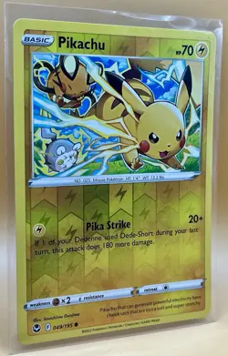Pikachu 049/195 – Silver Tempest (Reverse Holo) - LP+ - 2022 Pokemon TCG - Image 5
