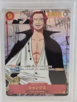 SHANKS ONE PIECE ROMANCE DAWN OP01-120 MANGA ALT ART PSA 10 JAPANESE 2022 - Image 3