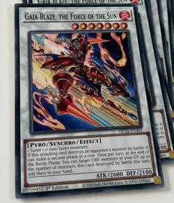 YUGIOH MP24-EN369 Gaia Blaze, the Force of the Sun Common 1st Edition NM - Image 1