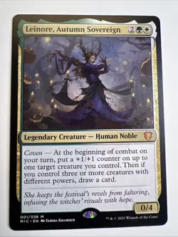 LEINORE, AUTUMN SOVEREIGN mtg NM-M Innistrad: Midnight Hunt Commander 1 Mythic - Image 1