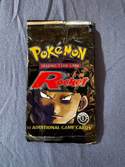 Pokemon TCG | 1st Edition Team Rocket Booster Pack | EMPTY WRAPPER - No Cards - Image 1