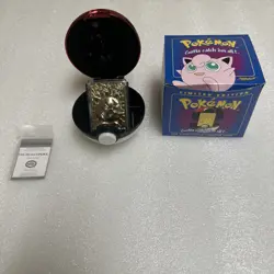 1999 Pokemon 23K Gold Plated Jigglypuff Card #39 Pokeball w/ COA Burger King - Image 1