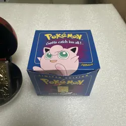 1999 Pokemon 23K Gold Plated Jigglypuff Card #39 Pokeball w/ COA Burger King - Image 2