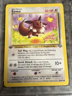 1999 POKEMON JUNGLE 1ST ED #51 EEVEE PSA 9 First Edition - Image 4