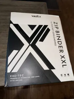 Vault X Exo-Tec Zip Binder XXL SV10.5 16 Pocket Black Bolt White Flare Pokemon - Image 1