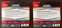 Pokemon TCG Prismatic Evolutions Tech Sticker Collection Lot Of 3 Art Set Sealed - Image 2