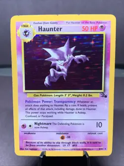Pokemon TCG Haunter 6/62 Holo Rare Fossil Unlimited 1999 WOTC VTG LP - Image 1